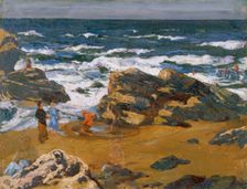 Llangranog, a fresh morning 1893-1934. Creator: Christopher Williams