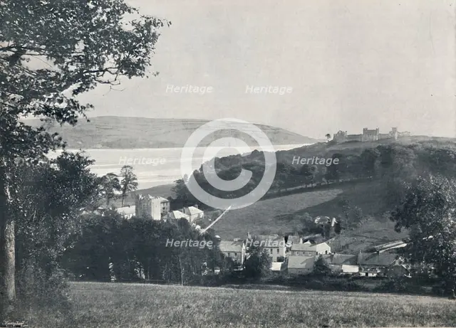 'Llanstephan - The Village and the Castle-Crowned Hill', 1895. Artist: Unknown.