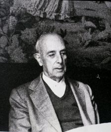 Llorenç Villalonga (1897-1980), Spanish writer in Catalan, photo at his home in Majorca in 1978