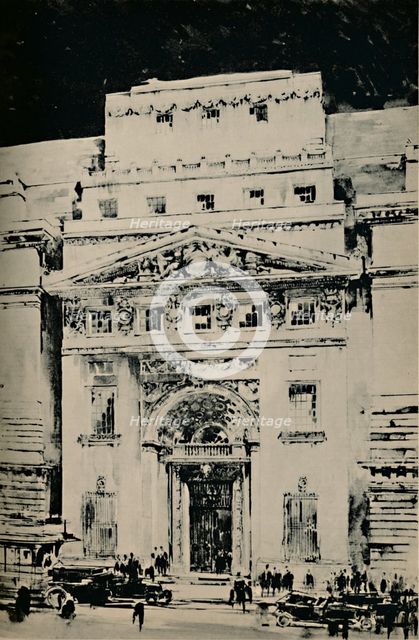 'Lloyd's New Building: Entrance in Leadenhall Street', 1928. Artist: Unknown.