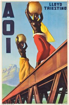 Lloyd Triestino: AOI (Africa Orientale Italiana), 1936. Creator: Boccasile, Gino (1901-1952)