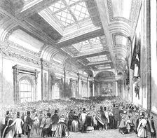 Lloyd's Commercial Room - admission of the public, 1844. Creator: Unknown