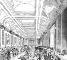 Lloyd's Subscription Room - as it appeared at the entrance of Her Majesty, 1844. Creator: Unknown