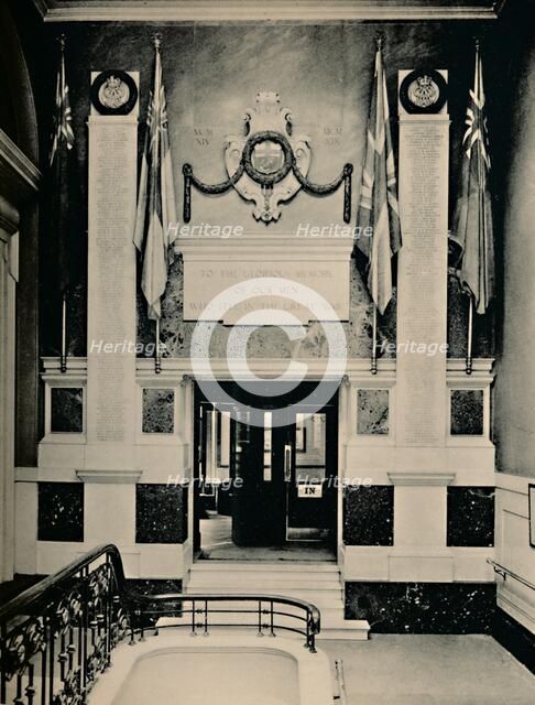 'Lloyd's War Memorial', 1928. Artist: Unknown.