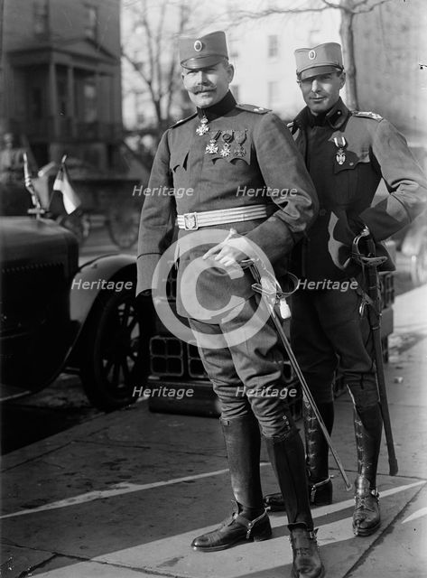 Lt. Col. Michailo Menadovitch, Serbian Army, Serbian Mission To U.S., 1918. Creator: Harris & Ewing.
