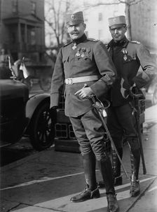 Lt. Col. Michailo Menadovitch, Serbian Army, Serbian Mission To U.S., 1918. Creator: Harris & Ewing