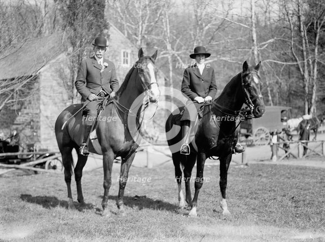 Lt. Col. Henry Tureman Allen, U.S.Army General Staff with Miss Janet Allen, 1913. Creator: Harris & Ewing.