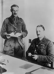 Lt. Col. J. M. Blair, Maj. Gen. Knox, 1918. Creator: Bain News Service