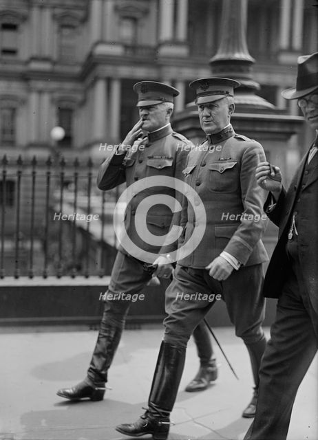 Lt. Col. James Guthrie Harbord, U.S.A., Right, with Pershing, 1917. Creator: Harris & Ewing.