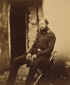 Lt. Colonel Prince Edward of Saxe Weimar, 1855. Creator: Roger Fenton