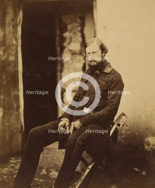 Lt. Colonel Prince Edward of Saxe Weimar, 1855. Creator: Roger Fenton.