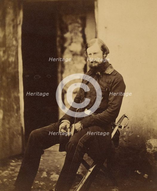 Lt. Colonel Prince Edward of Saxe Weimar, 1855. Creator: Roger Fenton.