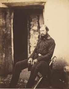 Lt. Colonel Prince Edward of Saxe Weimar, 1856. Creator: Roger Fenton
