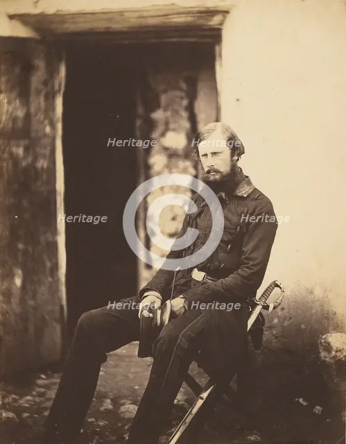 Lt. Colonel Prince Edward of Saxe Weimar, 1856. Creator: Roger Fenton.