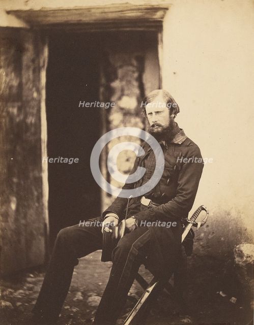 Lt. Colonel Prince Edward of Saxe Weimar, 1856. Creator: Roger Fenton.