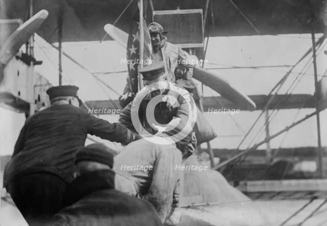 Lt. Com. Mitscher & Lt. Barin Landing, between c1915 and c1920. Creator: Bain News Service.