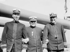 Lt. Anderson, Adm. Osterhaus, Capt. Rodman, between c1910 and c1915. Creator: Bain News Service