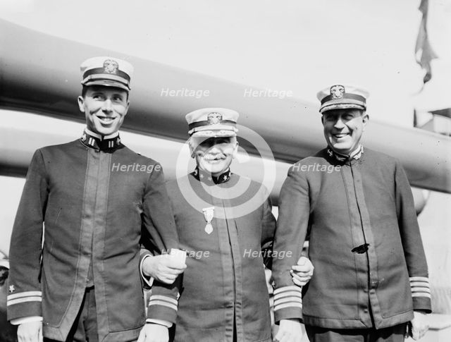 Lt. Anderson, Adm. Osterhaus, Capt. Rodman, between c1910 and c1915. Creator: Bain News Service.