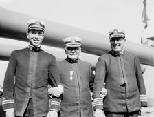 Lt. Anderson, Adm. Osterhaus, Capt. Rodman, between c1910 and c1915. Creator: Bain News Service