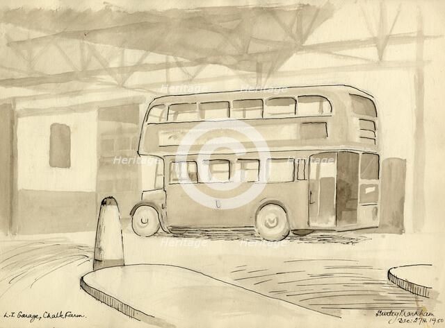 'L.T. Garage, Chalk Farm', 1950. Creator: Shirley Markham.