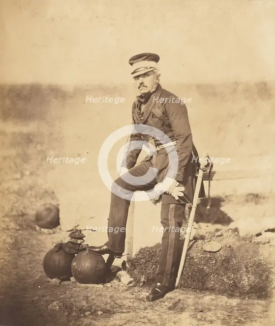 Lt. General Barnard, C.B., 1855. Creator: Roger Fenton.
