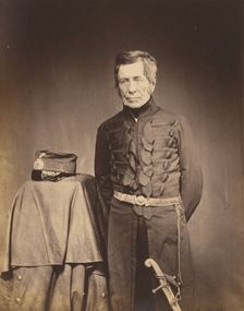 Lt. General Sir J. Burgoyne, G.C.B., 1855. Creator: Roger Fenton