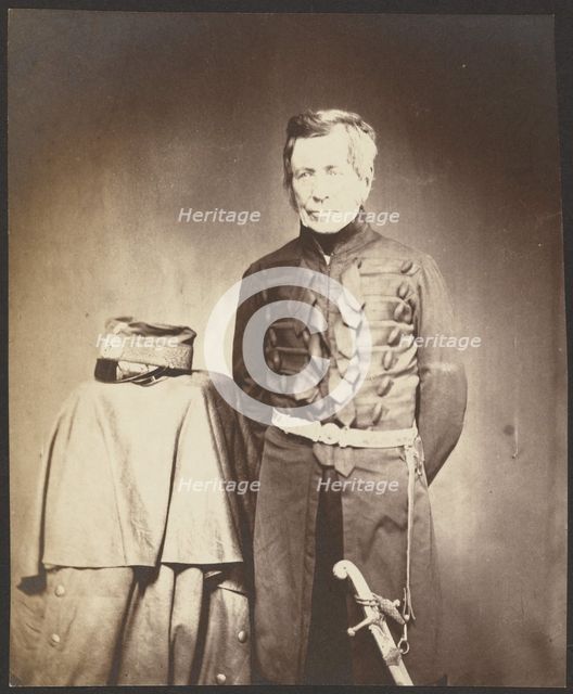 Lt. General Sir J. Burgoyne, G.C.B., 1855. Creator: Roger Fenton.