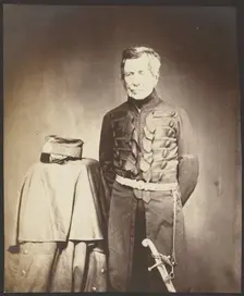 Lt. General Sir J. Burgoyne, G.C.B., 1855. Creator: Roger Fenton