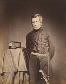 Lt. General Sir J. Burgoyne, G.C.B., 1855. Creator: Roger Fenton