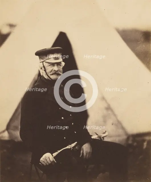 Lt. General Sir Richard England, K.C.B., 1855. Creator: Roger Fenton.