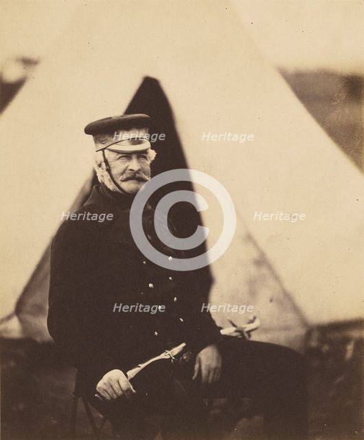 Lt. General Sir Richard England, K.C.B., 1855. Creator: Roger Fenton.