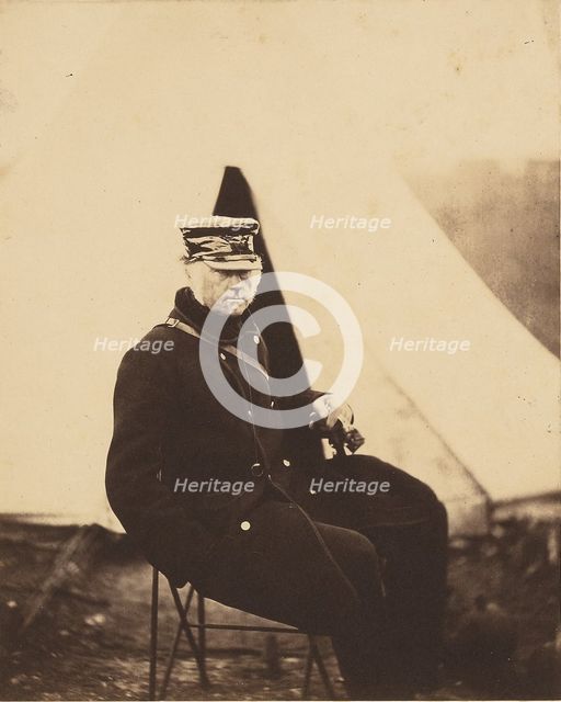 Lt. General Sir W.J. Codrington, H.C.B., 1855. Creator: Roger Fenton.