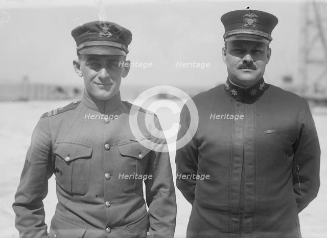 Lt. E.F. Stone & Lt. Com. R.A. Lavender, 1919. Creator: Bain News Service.