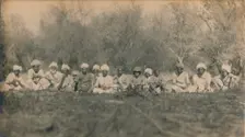 Lt. Smith & Beaters - Budhapur Tigerhunt 1922