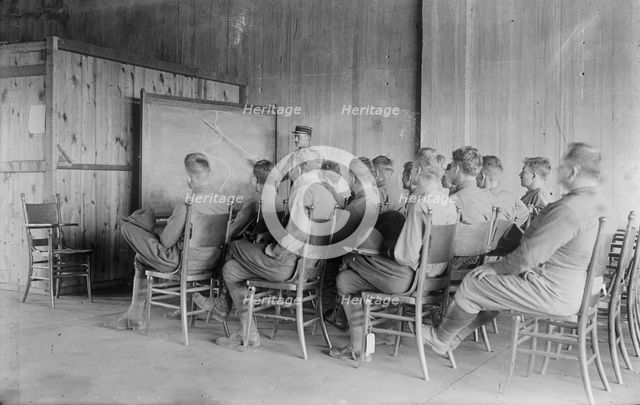 Lt. Paul Montariol & class, 30 Jul 1917. Creator: Bain News Service.