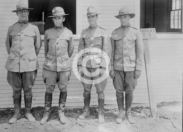 Lt. Richards, Capt. Kirby, Capt. L.G. Heffernan, Lieut. Schultz, 1917. Creator: Bain News Service.