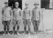 Lt. Richards, Capt. Kirby, Capt. L.G. Heffernan, Lieut. Schultz, 1917. Creator: Bain News Service