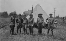 Lt. W.F. Gauss, Capt. W.P. Wattles, Maj. J.W. Hubbel, Lt. T.H. Griesh..., between c1915 and c1920. Creator: Bain News Service