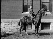 Lt. Victor S. Foster, 15th Cav., U.S.A., at Fort Myer, on Ace of Diamonds 1911. Creator: Harris & Ewing