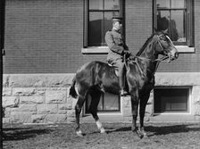 Lt. Victor S. Foster, 15th Cav., U.S.A., at Fort Myer, on Ace of Diamonds 1911. Creator: Harris & Ewing