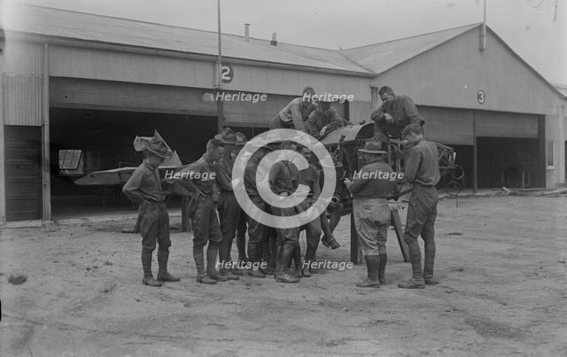 Lt. W.V. Page explaining, between c1915 and c1920. Creator: Bain News Service.