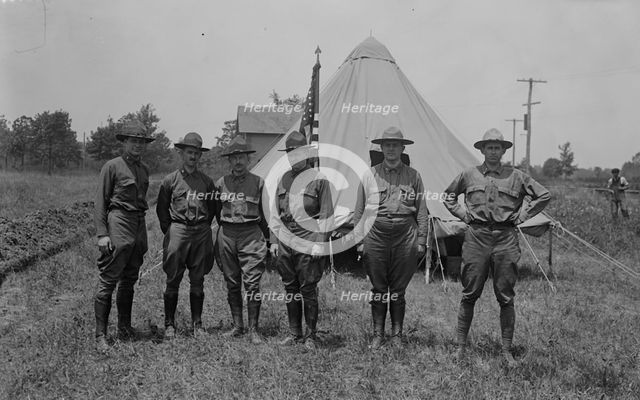 Lt. W.F. Gauss, Capt. W.P. Wattles, Maj. J.W. Hubbel, Lt. T.H. Griesh..., between c1915 and c1920. Creator: Bain News Service.