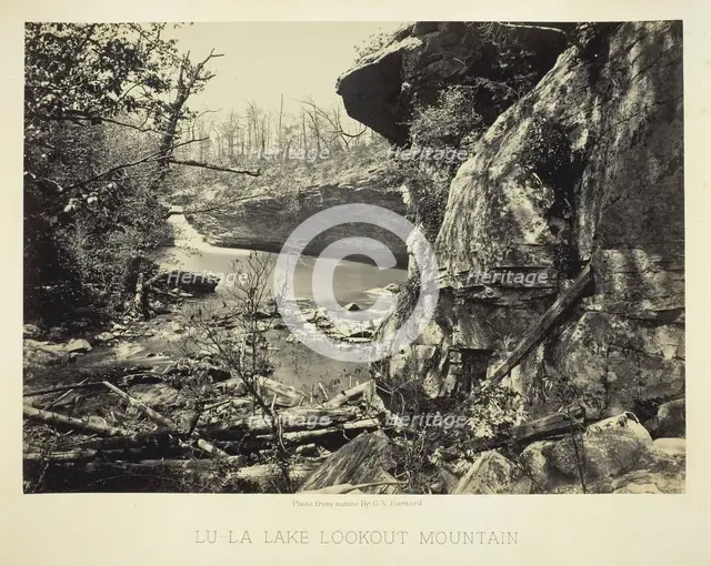 Lu-La Lake Lookout Mountain, 1864/66. Creator: George N. Barnard.