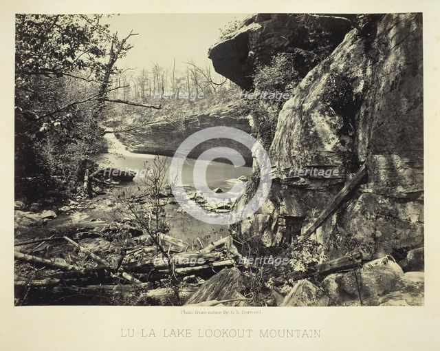 Lu-La Lake Lookout Mountain, 1864/66. Creator: George N. Barnard.
