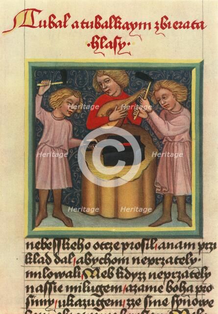 'Lute: Krumlov chrestomathy of the beginning of the fifteenth century', 1948. Artist: Unknown.