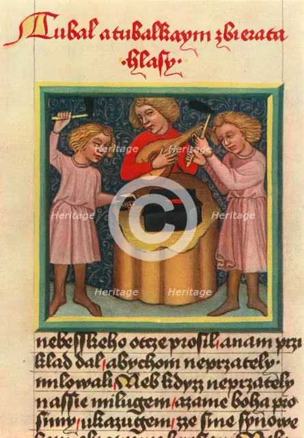 'Lute: Krumlov chrestomathy of the beginning of the fifteenth century', 1948. Artist: Unknown.