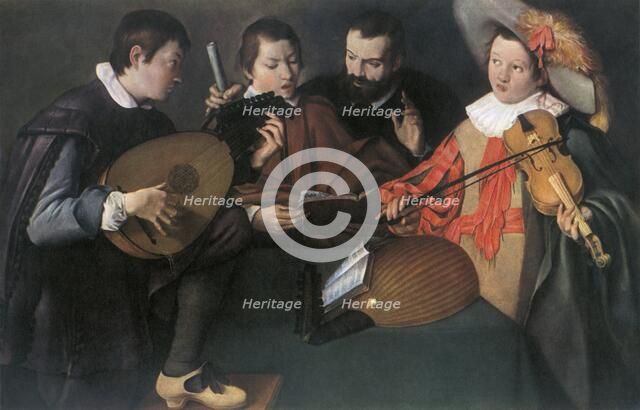 'Lutes and violin; unknown Italian painter of the seventeenth century', 1948. Artist: Unknown.