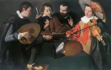 Lutes and violin; unknown Italian painter of the seventeenth century 1948