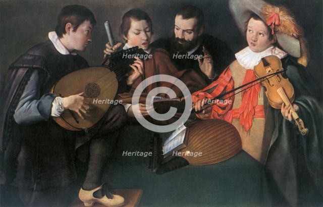 'Lutes and violin; unknown Italian painter of the seventeenth century', 1948. Artist: Unknown.