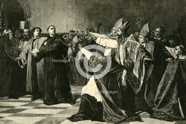 'Luther at the Diet of Worms', 1521, (1890).   Creator: Unknown.
